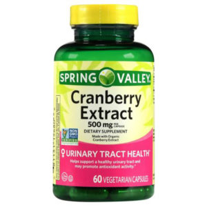 Spring Valley Organic Cranberry Extract 60 Capsules