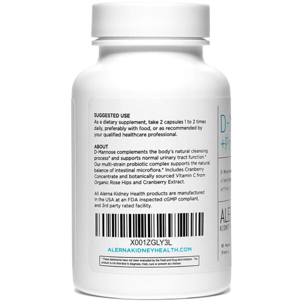 Alerna Kidney Health D-Mannose +Probiotics 60 Caps