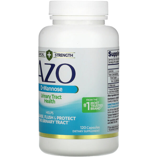 AZO Urinary Tract Health D-Mannose Caps 120 Capsules