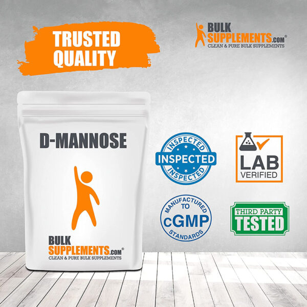 BulkSupplements D-Mannose Pure Powder 3.5 oz - 55 lbs