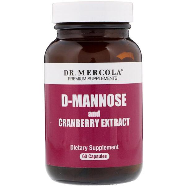 Dr. Mercola D-Mannose + Organic Cranberry 60 Capsules
