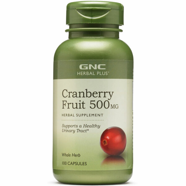 GNC Herbal Plus Cranberry Fruit Capsules 100 Capsules
