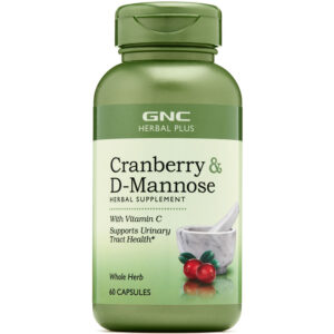 GNC Herbal Plus Cranberry and D-Mannose 60 Capsules