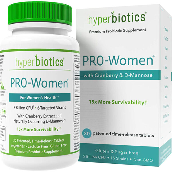 Hyperbiotics PRO-Women Probiotics Cranberry 30-60 Tabs