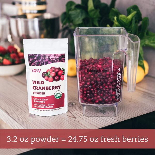 LOOV 100% Wild Organic Cranberry Powder 3.2 - 6 oz.