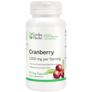 Lucky Vitamin Cranberry + Uva Ursi 90 Veg Capsules