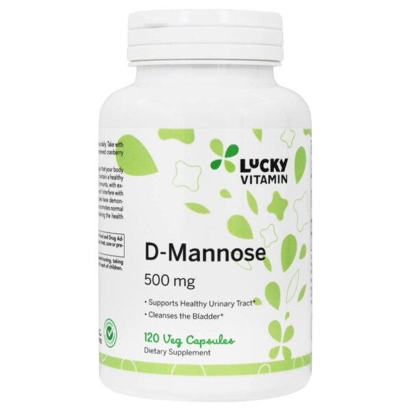 Lucky Vitamin D-Mannose Capsules 120 Veg Capsules