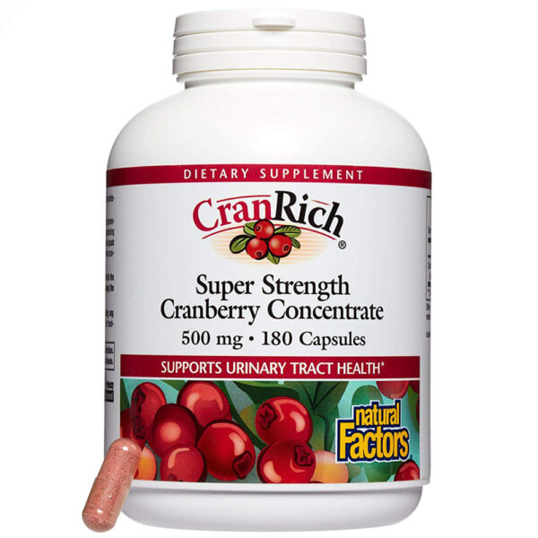 Natural Factors CranRich Cranberry 90-180 Capsules