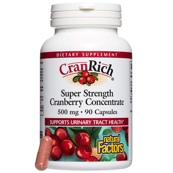 Natural Factors CranRich Cranberry 90-180 Capsules
