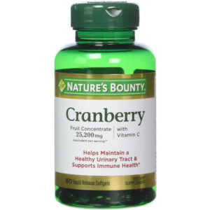 Nature's Bounty Cranberry 25,200 mg 60 Softgels