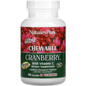 Nature's Plus Ultra Chewable Cranberry 90-180 Chewables