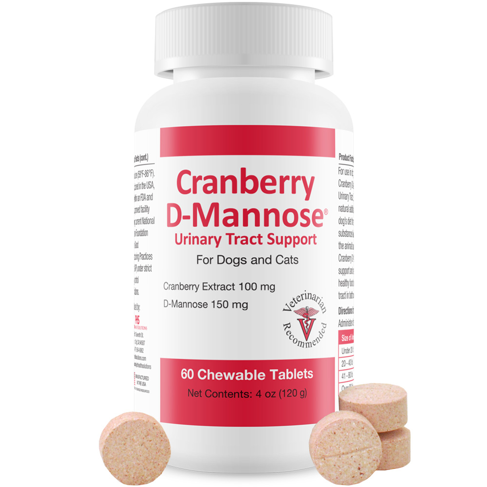 D-Mannose for Dogs Cats 60 Tablets | Get Cranberry Tablets for Dogs Cats UT...