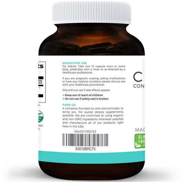 Pure Co Organic Cranberry Concentrate Capsules 60 Caps