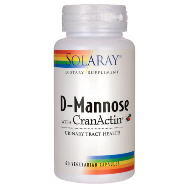 Solaray D-Mannose CranActin Capsules 60-120 Veg Caps