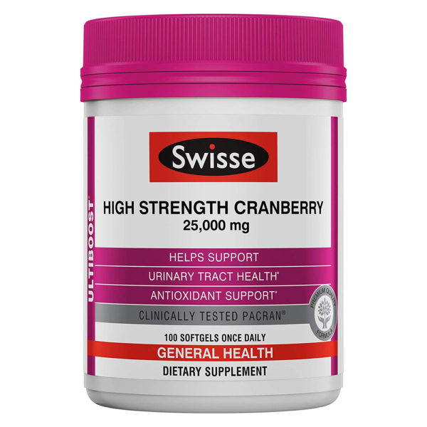 Swisse Ultiboost High Strength Cranberry 100 Softgels